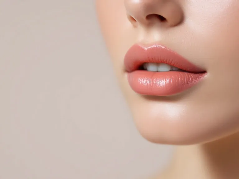 Lèvres légèrement teintées après une pigmentation candy lips